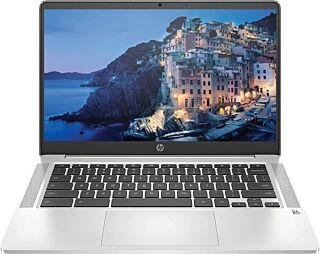 HP 2023 14" FHD IPS Chromebook Laptop, Intel Celeron Processor Up to 2.75GHz, 4GB Ram, 128GB SSD, 4K Graphics, Super-Fast 6th Gen WiFi, Dale Silver, Chrome OS (Renewed) 02