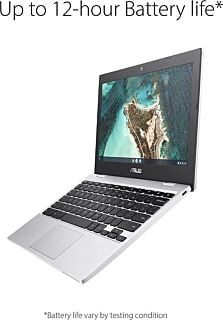 ASUS CX1100CNA Chromebook Laptop, 11.6" HD Display, Intel Celeron N3350 Processor, 4GB RAM, 32GB Storage, Titan C Security Chip, Google Chrome OS, CX1100CNA-AS42 (Renewed) 01