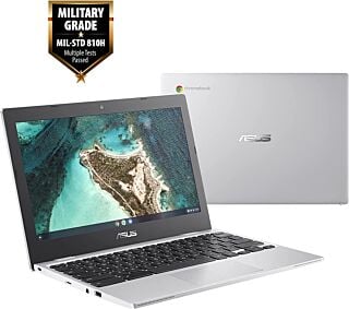 ASUS CX1100CNA Chromebook Laptop, 11.6" HD Display, Intel Celeron N3350 Processor, 4GB RAM, 32GB Storage, Titan C Security Chip, Google Chrome OS, CX1100CNA-AS42 (Renewed) 02