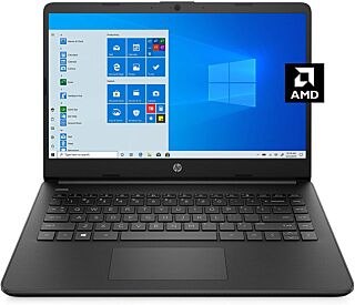 HP 14 Laptop, AMD 3020e, 4 GB RAM, 64 GB eMMC Storage, 14-inch HD Display, Windows 10 Home in S Mode, Long Battery Life, Microsoft 365, (14-fq0020nr, 2020) 01