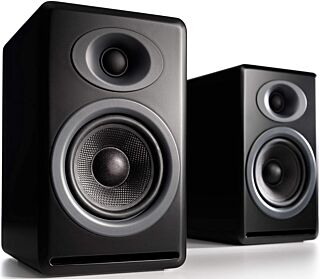 Audioengine P4 Passive Speakers Bookshelf Speakers Pair | Home Stereo High-Performing 2-Way Desktop Speakers | AV Receiver or Integrated Amplifier Required (Black) 02
