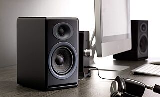 Audioengine P4 Passive Speakers Bookshelf Speakers Pair | Home Stereo High-Performing 2-Way Desktop Speakers | AV Receiver or Integrated Amplifier Required (Black) 01