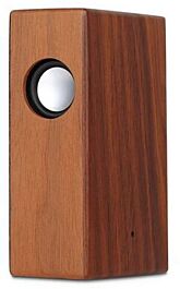 Dark Walnut Color Aolyty Portable Wireless Magic Wooden Speaker Stereo NFC Induction USB Charging Audio for Mobile Phones and Tablets